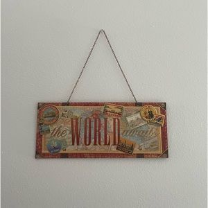 “The World Awaits” Decor